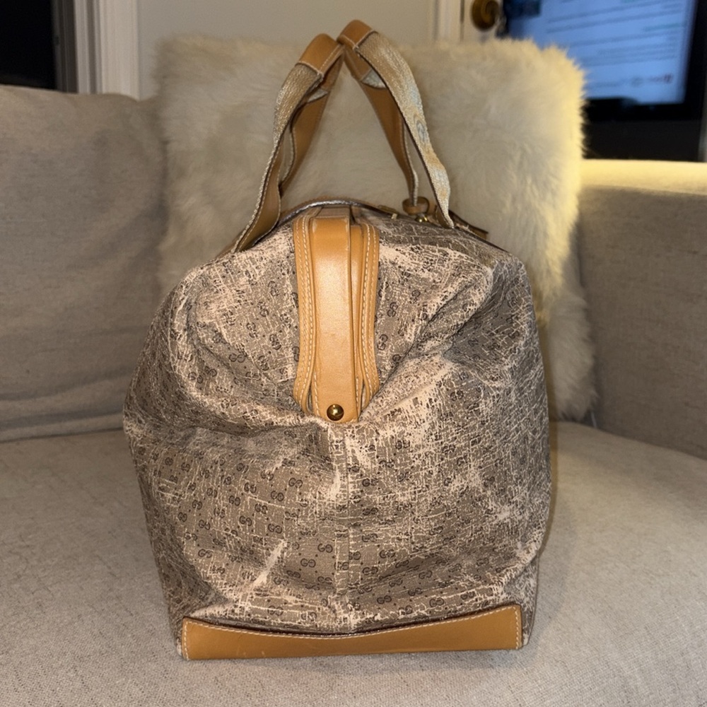 💚❤️SALE Gucci Travel Bag 3 Piece Set Authentic 80's Classic GG Gucci bags💚❤️ - Picture 7 of 17